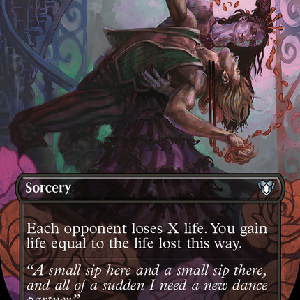 Exsanguinate (Borderless Alternate Art) [Commander Masters]