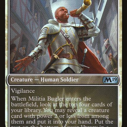 Militia Bugler (FNM) [Core Set 2019 Promos]