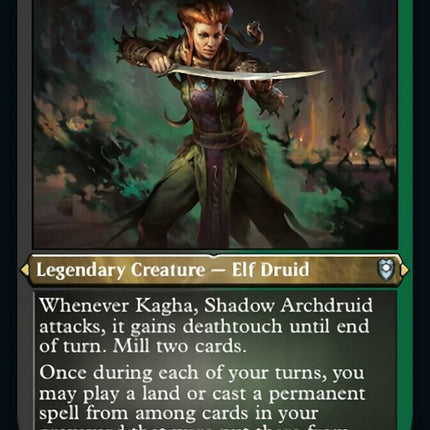 Kagha, Shadow Archdruid (Foil Etched) [Commander Legends: Battle for Baldur's Gate]
