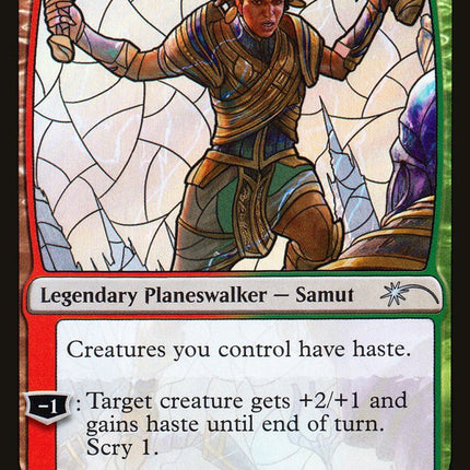 Samut, Tyrant Smasher (Stained Glass) [Secret Lair Drop Promos]