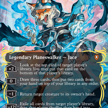 Jace, the Mind Sculptor (Borderless) (Raised Foil) [Bloomburrow Commander]