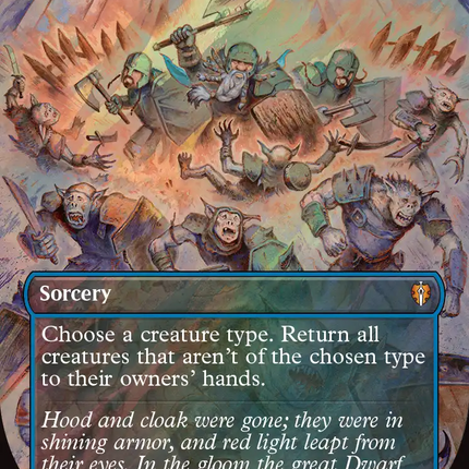 Raise the Palisade (Borderless) (Surge Foil) [The Hobbit: Eternal-Legal]