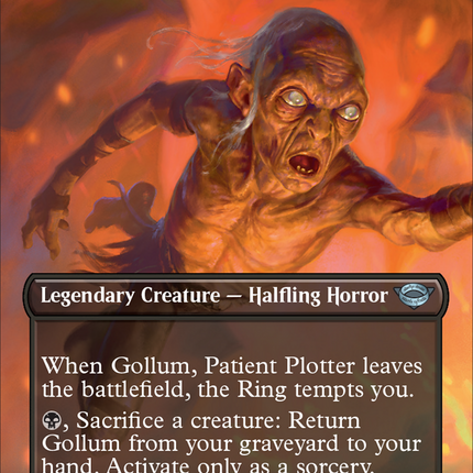 Gollum, Patient Plotter (Borderless Alternate Art) [The Lord of the Rings: Tales of Middle-Earth]