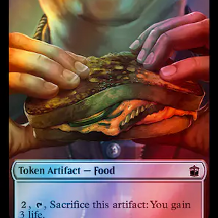 Alien Rhino // Food (0059) Double-Sided Token (Surge Foil) [Doctor Who Tokens]