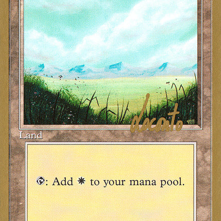 Plains (ml366) (Michael Loconto) [Pro Tour Collector Set]