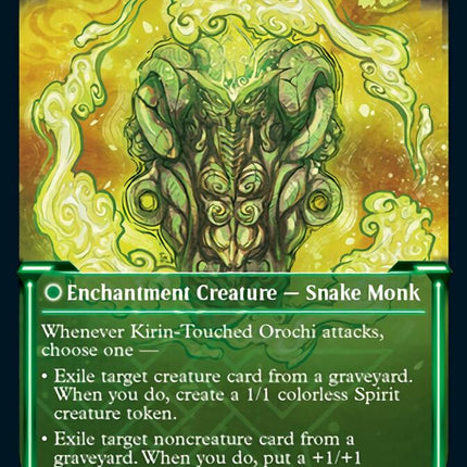 Teachings of the Kirin // Kirin-Touched Orochi (Showcase Soft Glow) [Kamigawa: Neon Dynasty]