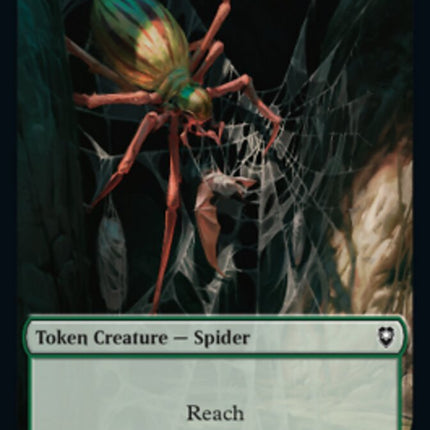 Spider // Human Double-Sided Token [Commander Legends: Battle for Baldur's Gate Tokens]