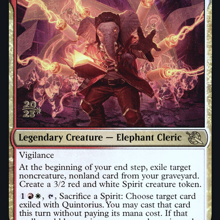 Quintorius, Loremaster [March of the Machine Prerelease Promos]