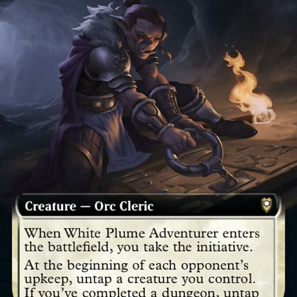 White Plume Adventurer (Extended Art) [Commander Legends: Battle for Baldur's Gate]