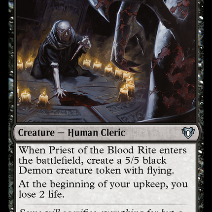 Priest of the Blood Rite [Commander Masters]