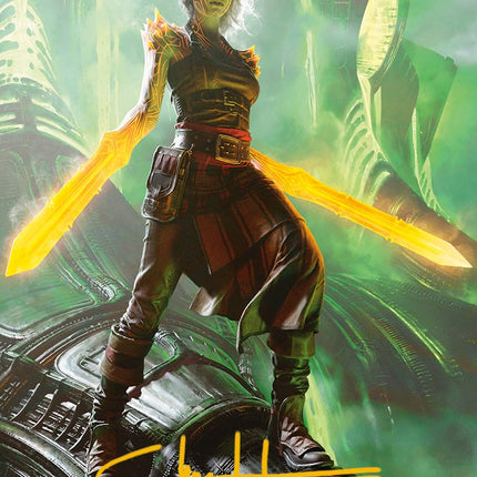 Nahiri, the Unforgiving Art Card (Gold-Stamped Signature) [Phyrexia: All Will Be One Art Series]