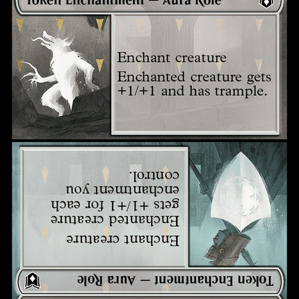 Copy // Monster Role / Virtuous Role Double-Sided Token [Wilds of Eldraine Commander Tokens]