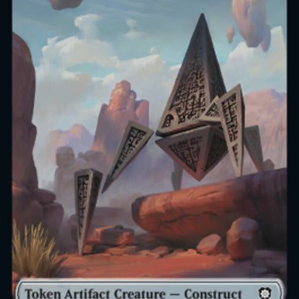 Construct (008) // Phyrexian Myr Double-Sided Token [The Brothers' War Commander Tokens]