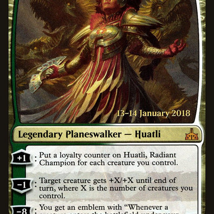 Huatli, Radiant Champion [Rivals of Ixalan Prerelease Promos]
