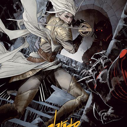 Thalia, Guardian of Thraben Art Card (Gold-Stamped Signature) [March of the Machine Art Series]