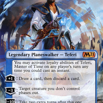 Teferi, Master of Time (Borderless) [Core Set 2021]