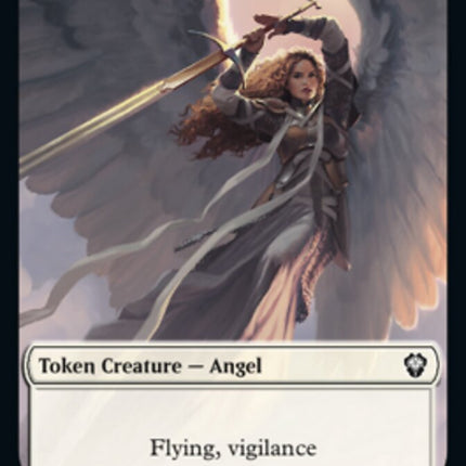 Bird (002) // Angel Double-Sided Token [Dominaria United Tokens]