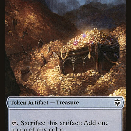 Angel // Treasure Double-Sided Token [Commander Legends Tokens]