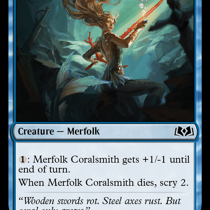 Merfolk Coralsmith [Wilds of Eldraine]