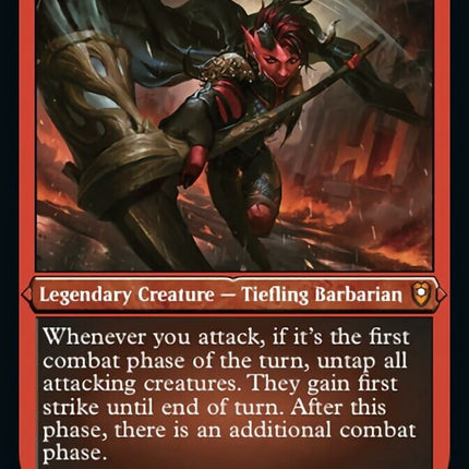 Karlach, Fury of Avernus (Foil Etched) [Commander Legends: Battle for Baldur's Gate]