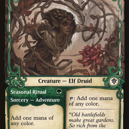 Rosethorn Acolyte // Seasonal Ritual (Showcase) [Throne of Eldraine]