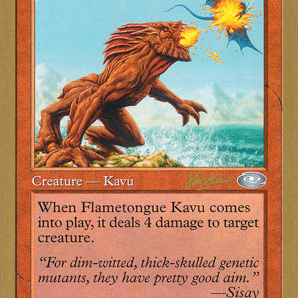 Flametongue Kavu (Sim Han How) (SB) [World Championship Decks 2002]