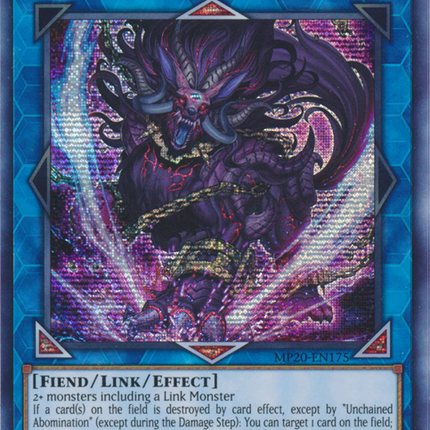 Unchained Abomination [MP20-EN175] Prismatic Secret Rare