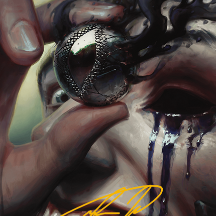 Jet Medallion Art Card (Gold-Stamped Signature) [Modern Horizons 3 Art Series]