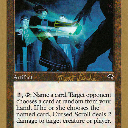 Cursed Scroll (Matt Linde) [World Championship Decks 1999]
