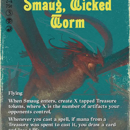 Smaug, Wicked Worm (Borderless) [The Hobbit]