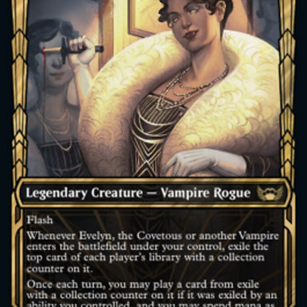 Evelyn, the Covetous (Showcase Golden Age Gilded Foil) [Streets of New Capenna]