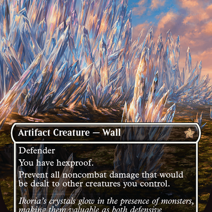 Crystal Barricade (Borderless) (Mana Foil) [Foundations]