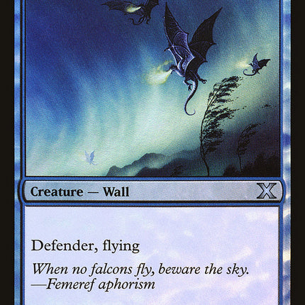 Wall of Air (Premium Foil) [Tenth Edition]