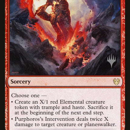 Purphoros's Intervention (Promo Pack) [Theros Beyond Death Promos]