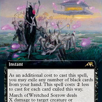 March of Wretched Sorrow (Extended Art) [Kamigawa: Neon Dynasty]