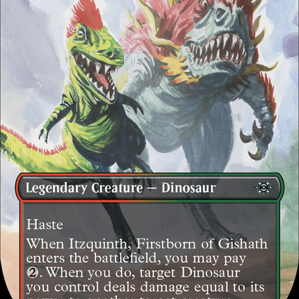 Itzquinth, Firstborn of Gishath (Borderless) [The Lost Caverns of Ixalan]
