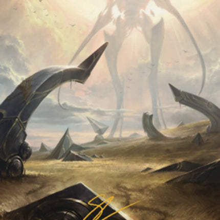 Plains (1) Art Card (Gold-Stamped Signature) [The Brothers' War Art Series]