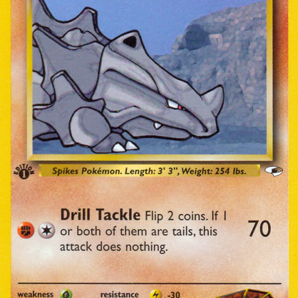 Brock's Rhyhorn (70/132) [Gym Heroes 1st Edition]