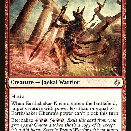 Earthshaker Khenra [Hour of Devastation Prerelease Promos]