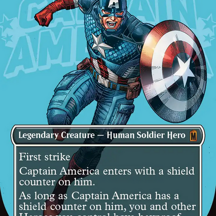 Captain America, Super-Soldier (Borderless) (0352) [Marvel Super Heroes]