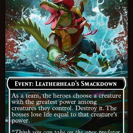 Event: Leatherhead's Smackdown [Teenage Mutant Ninja Turtles Commander Tokens]