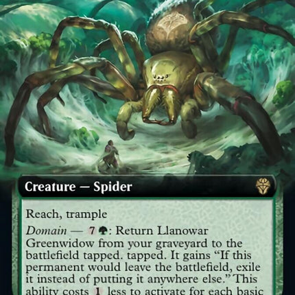 Llanowar Greenwidow (Extended Art) [Dominaria United]