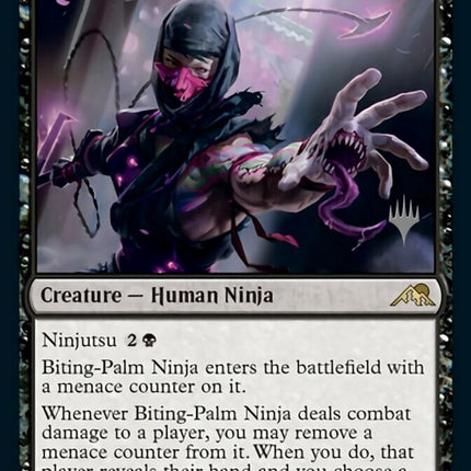 Biting-Palm Ninja (Promo Pack) [Kamigawa: Neon Dynasty Promos]