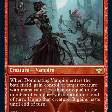 Dominating Vampire (Play Promo) [Innistrad: Crimson Vow Promos]