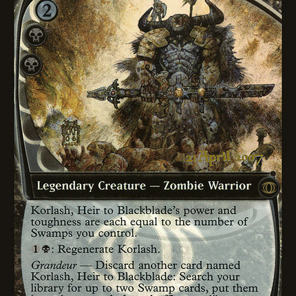Korlash, Heir to Blackblade [Future Sight Promos]