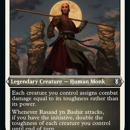Rasaad yn Bashir (Foil Etched) [Commander Legends: Battle for Baldur's Gate]