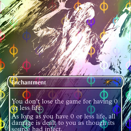 Phyrexian Unlife (Borderless Ichor Step-and-Compleat Foil) [Secret Lair Drop Series]