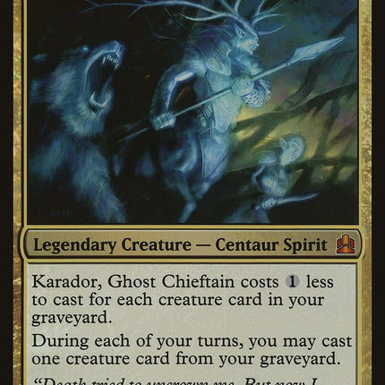 Karador, Ghost Chieftain (Oversized) [Commander 2011 Oversized]