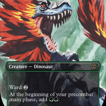 Hulking Raptor (Borderless) [The Lost Caverns of Ixalan]