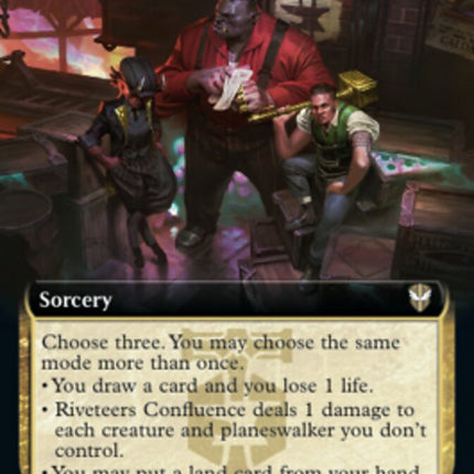 Riveteers Confluence (Extended Art) [Streets of New Capenna Commander]